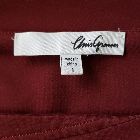 Chris Gramer asymmetric wrap pencil skirt S 2-4 - Picture 7 of 11